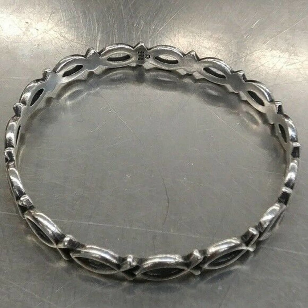 James Avery Ichthus Fish Bangle Bracelet